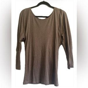 Ya Los Angeles Long Sleeve Top with Open Back